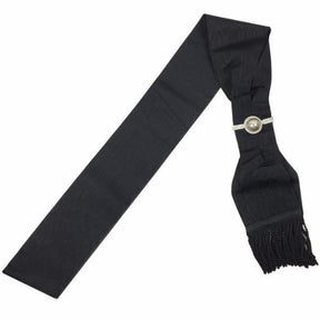 Provincial Officers Knights Templar English Regulation Sash - Black Moire - Bricks Masons