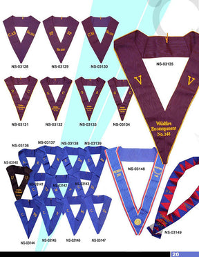 R.A.O.B. Collar - Gold Embroidery - Bricks Masons