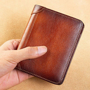 Royal Arch Chapter Wallet - GENUINE LEATHER & Credit Card Holder Brown - Bricks Masons