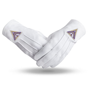 Royal & Select Masters English Regulation Glove - White Pure Cotton - Bricks Masons