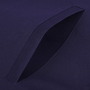 Senior Warden Blue Lodge Officer Apron - Kenton Lodge Navy Velvet With Silver Embroidery Thread - Bricks Masons