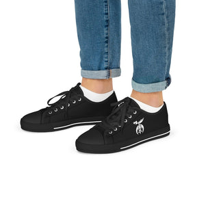 Shriners Sneaker - Low Top Black & White - Bricks Masons