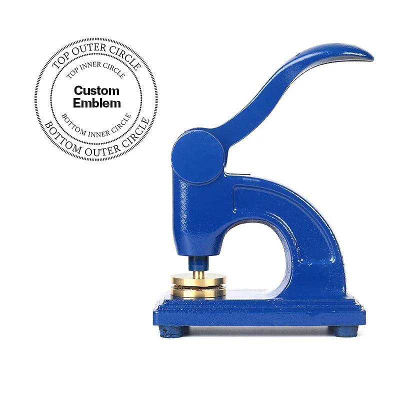 Queen Of The South Seal Press - Long Reach Blue Color With Customizable Stamp - Bricks Masons