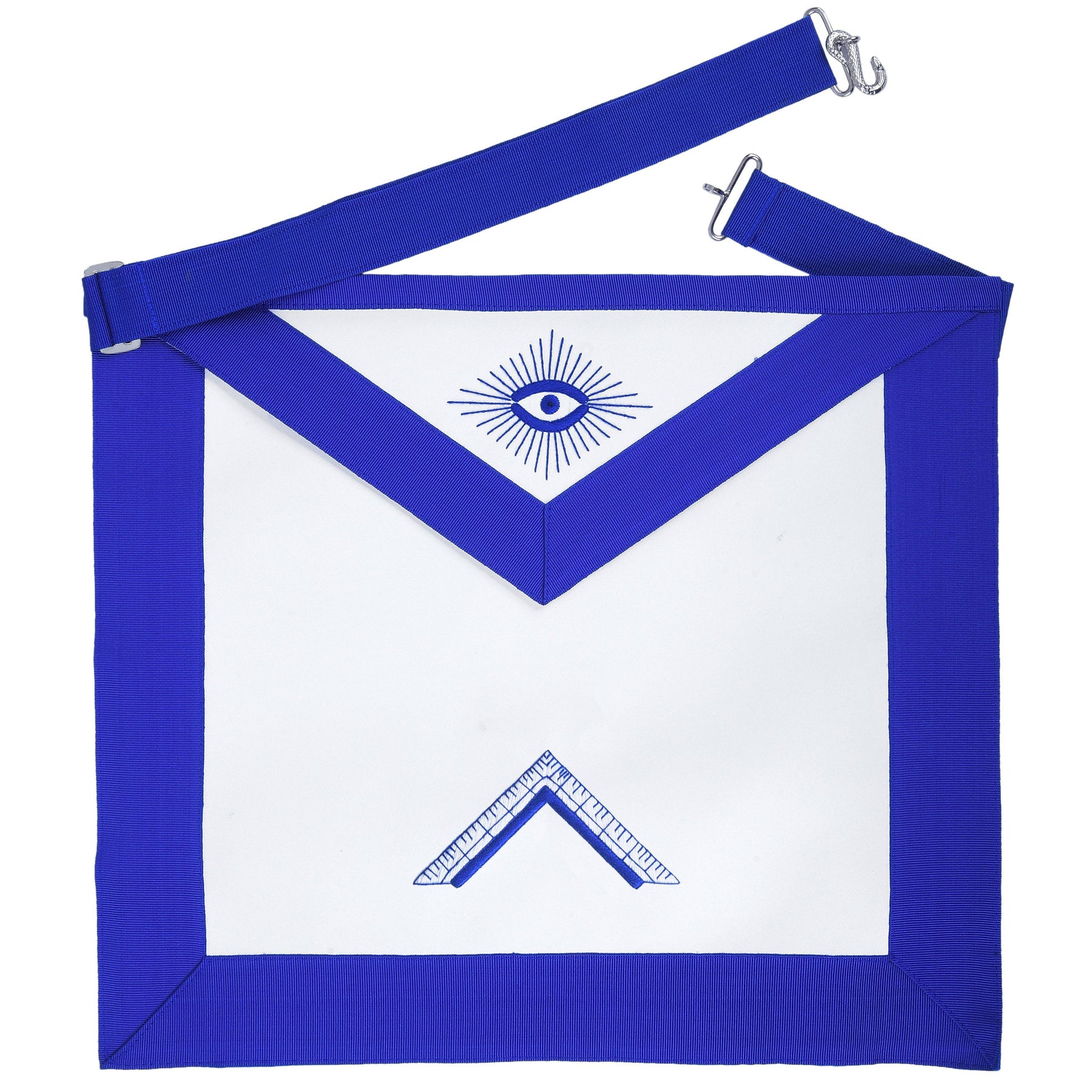 Worshipful Master Blue Lodge Officer Apron - Royal Blue - Bricks Masons