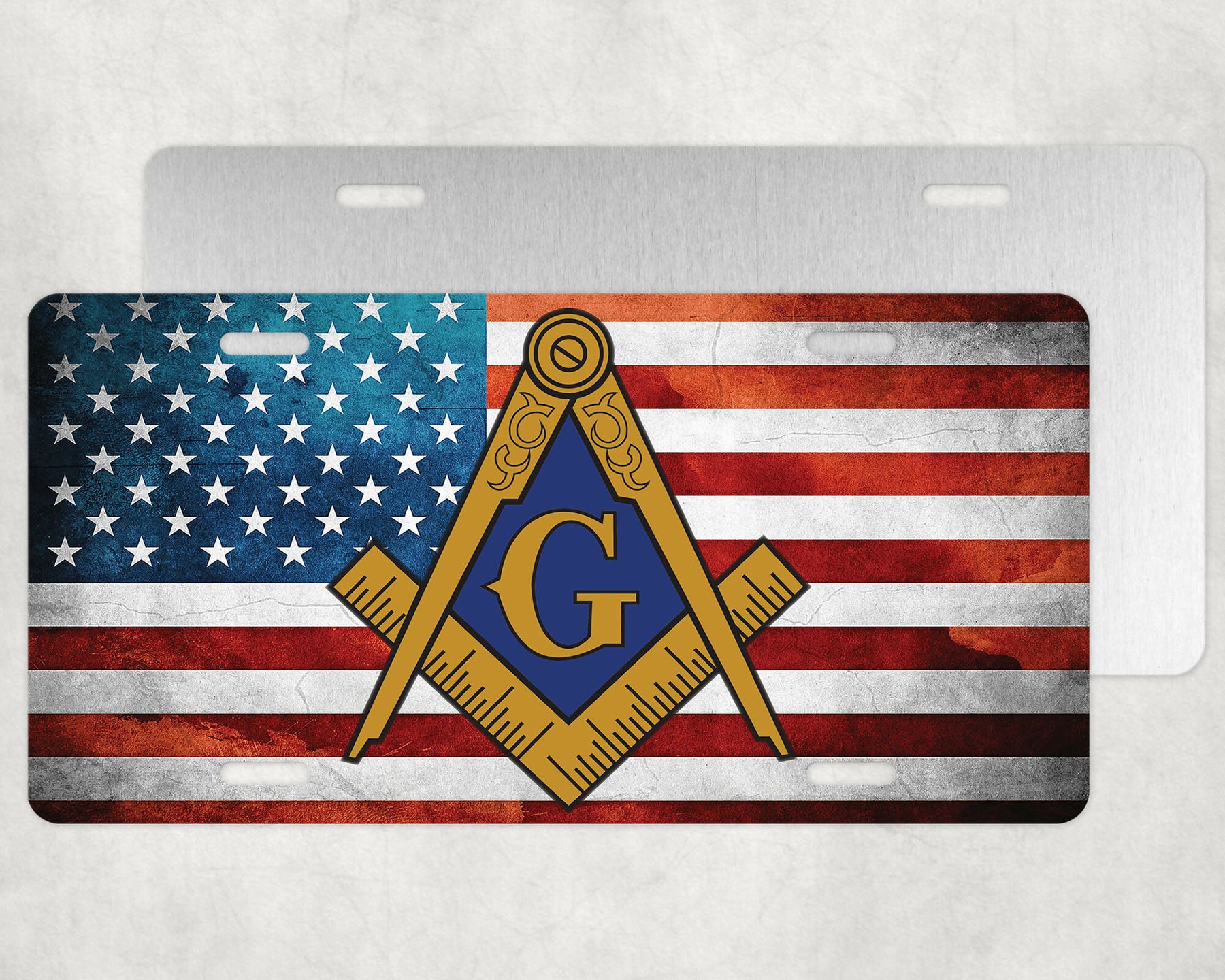flag plate mockup