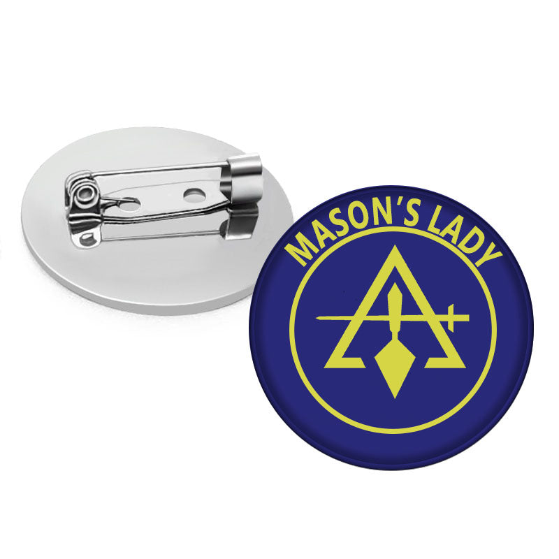 Council Brooch - Mason's Lady - Bricks Masons