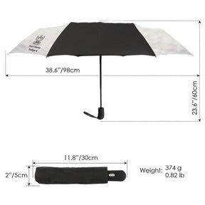 33rd Degree Scottish Rite Umbrella - Wings Up Three Folding Windproof - Bricks Masons