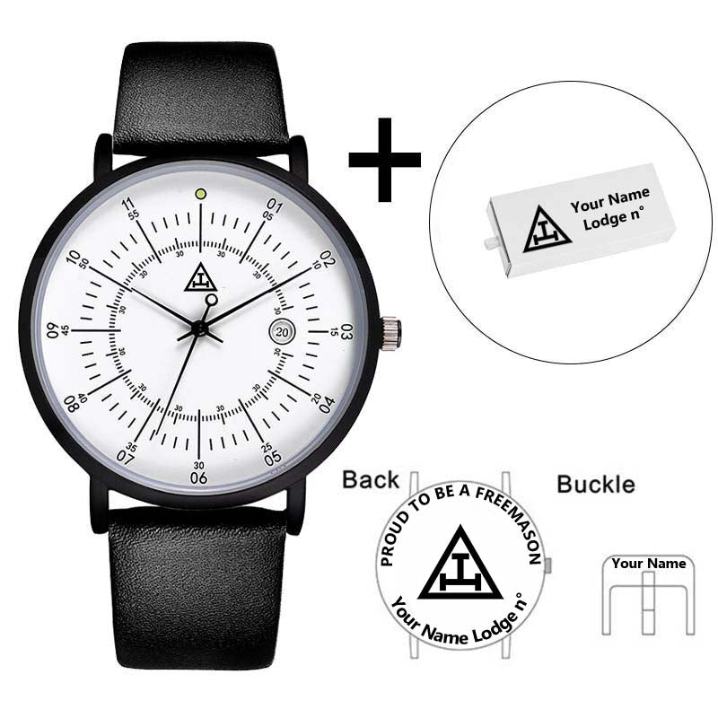 Royal Arch Chapter Wristwatch - Leather Straps - Bricks Masons