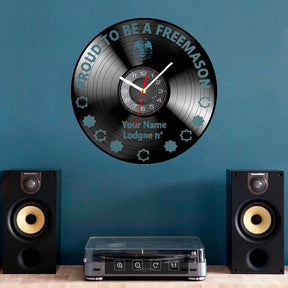 32nd Degree Scottish Rite Clock - Wings Down Vinyl Record - Bricks Masons