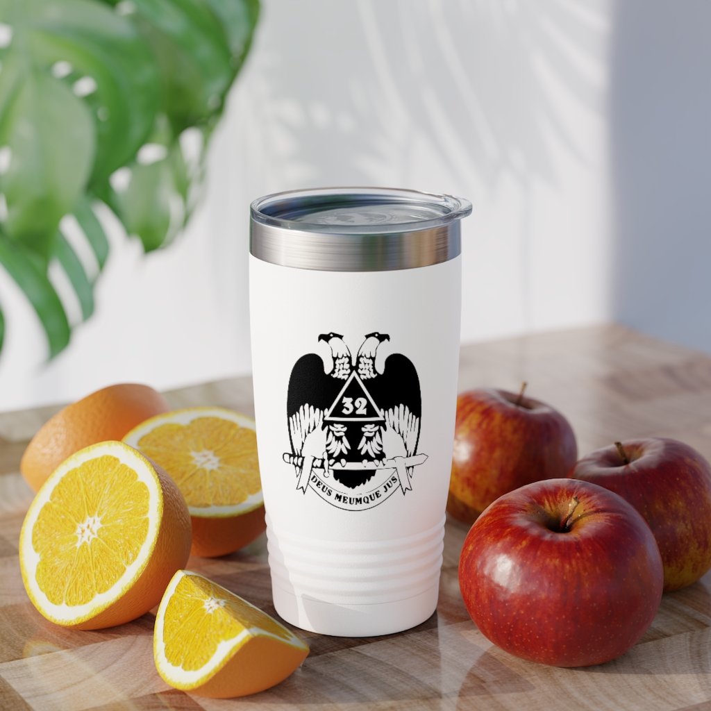 32nd Degree Scottish Rite Ringneck Tumbler - Wings Down Various Colors - Bricks Masons