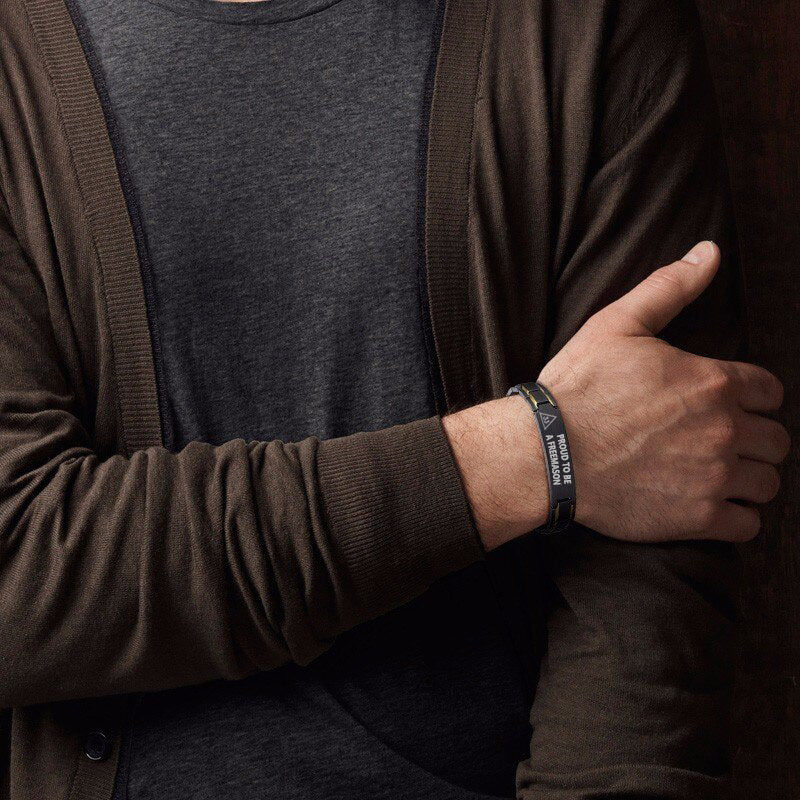 33rd Degree Scottish Rite Bracelet - Stainless Steel - Bricks Masons