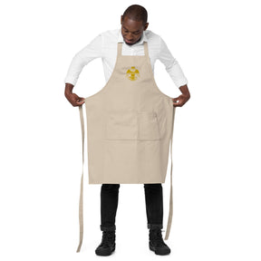 33rd Degree Scottish Rite Kitchen Apron - Wings Down Various Organic Cotton Colors - Bricks Masons