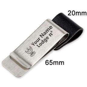 33rd Degree Scottish Rite Pen Holder - Wings Up Black & Brown Leather - Bricks Masons