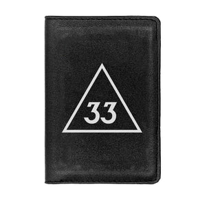 33rd Degree Scottish Rite Wallet - Black & Brown - Bricks Masons