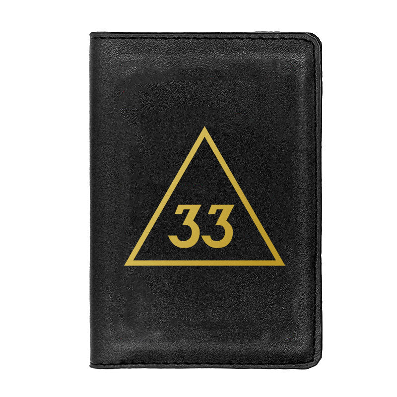33rd Degree Scottish Rite Wallet - Black & Brown - Bricks Masons
