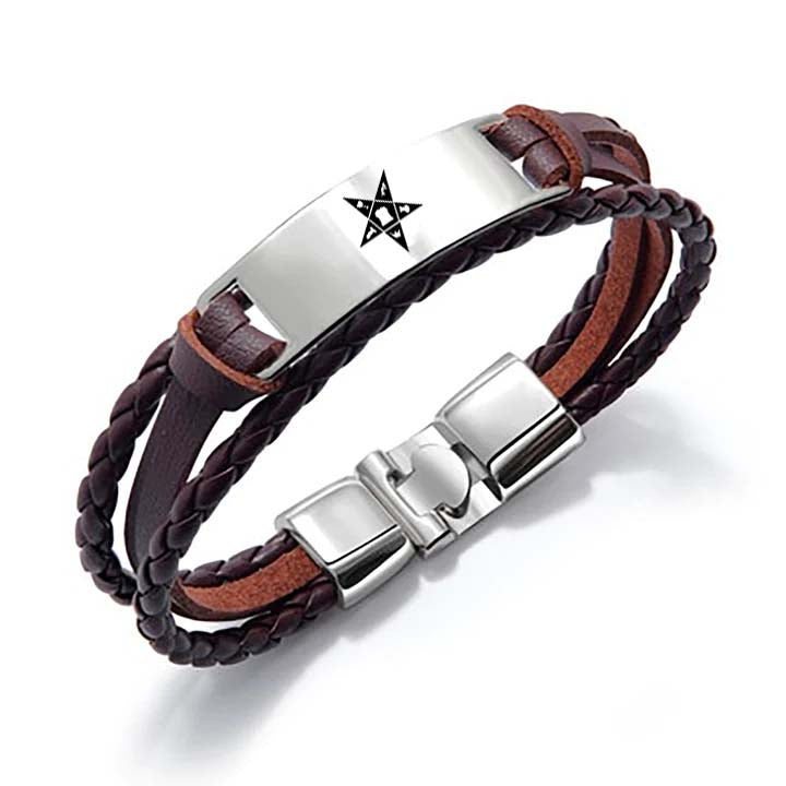 OES Bracelet - Black & Brown - Bricks Masons