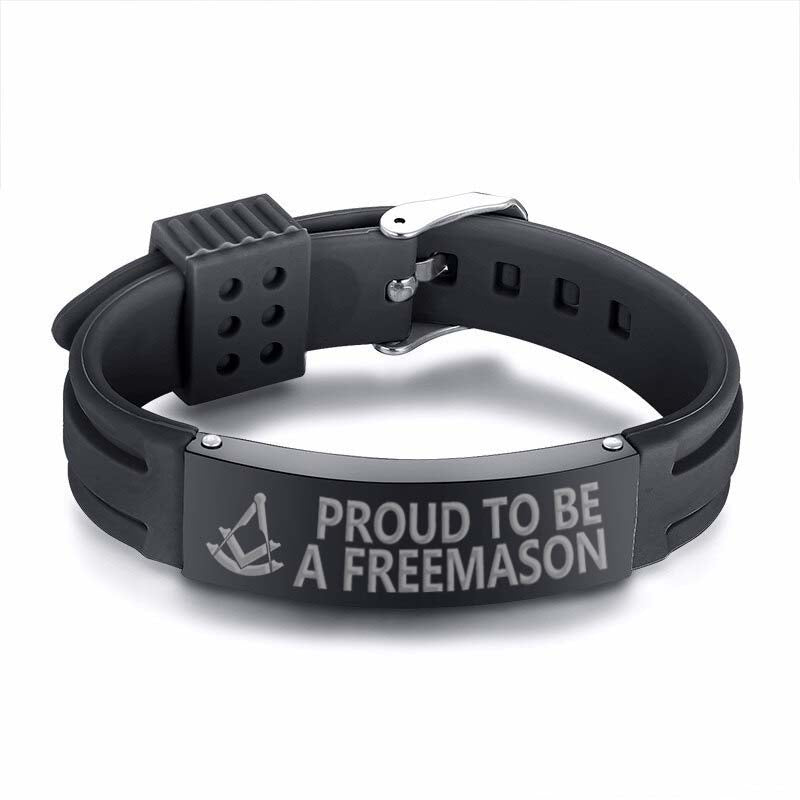 Past Master Blue Lodge Bracelet - Silicone - Bricks Masons