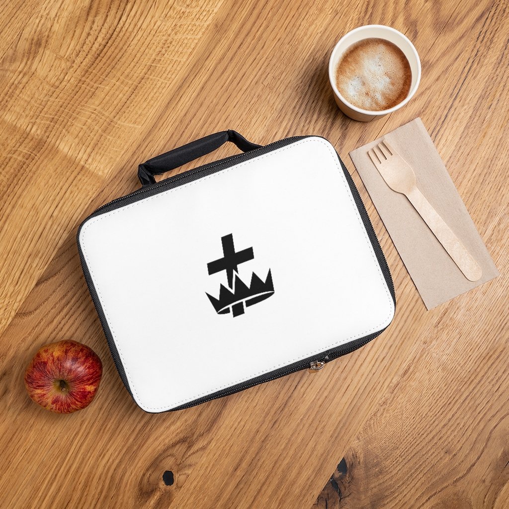 Knights Templar Commandery Lunch Bag - Black & White - Bricks Masons