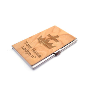 Knights Templar Commandery Business Card Holder - (RFID Protection) - Bricks Masons