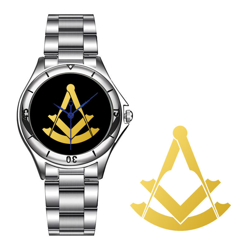 Past Master Blue Lodge Wristwatch - Stainless Steel - Bricks Masons