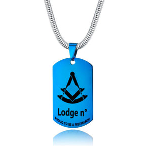 Past Master Blue Lodge Necklace - (Various Colors) - Bricks Masons