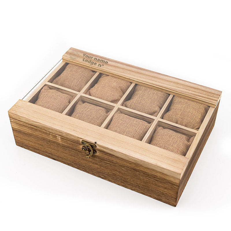 Grand Master Blue Lodge Watch Case - (8 Slots) - Bricks Masons