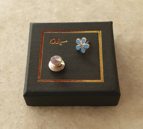 Masonic Lapel Pin - Forget Me Not - Bricks Masons