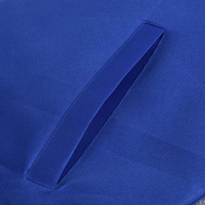 Junior Deacon Blue Lodge Officer Apron - Navy Blue Velvet With Silver Side Tabs - Bricks Masons