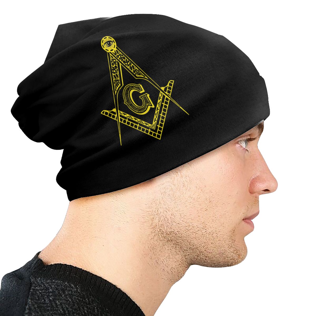 Master Mason Blue Lodge Beanie - Warm Multifunction Cap - Bricks Masons