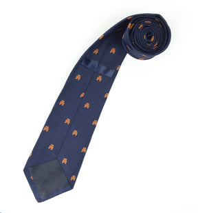 Royal Arch Chapter Necktie - Navy Blue Silk Fabric - Bricks Masons