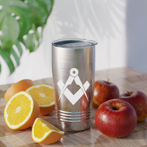 Master Mason Blue Lodge Ringneck Tumbler - Square & Compass - Bricks Masons