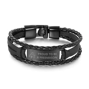 Council Bracelet - Black & Brown - Bricks Masons