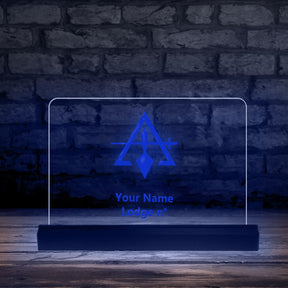 Council LED Sign - 3D Glowing light - Bricks Masons