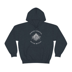 Master Mason Blue Lodge Hoodie - Always Conceal Never Reveal - Bricks Masons