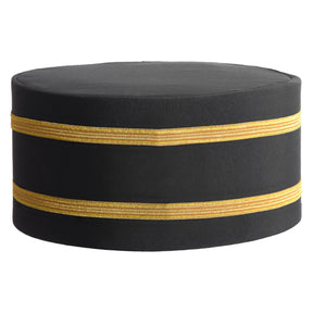 Grand Master Blue Lodge Crown Cap - Purple Patch With Two Braids - Bricks Masons
