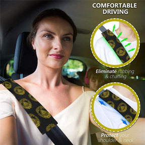Grand Master Blue Lodge Seatbelt Cover - White & Gold - Bricks Masons