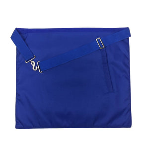 Junior Steward Blue Lodge Officer Apron - Royal Blue with Wreath - Bricks Masons