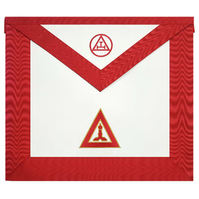 King Royal Arch Chapter Apron - Red Machine Embroidery - Bricks Masons