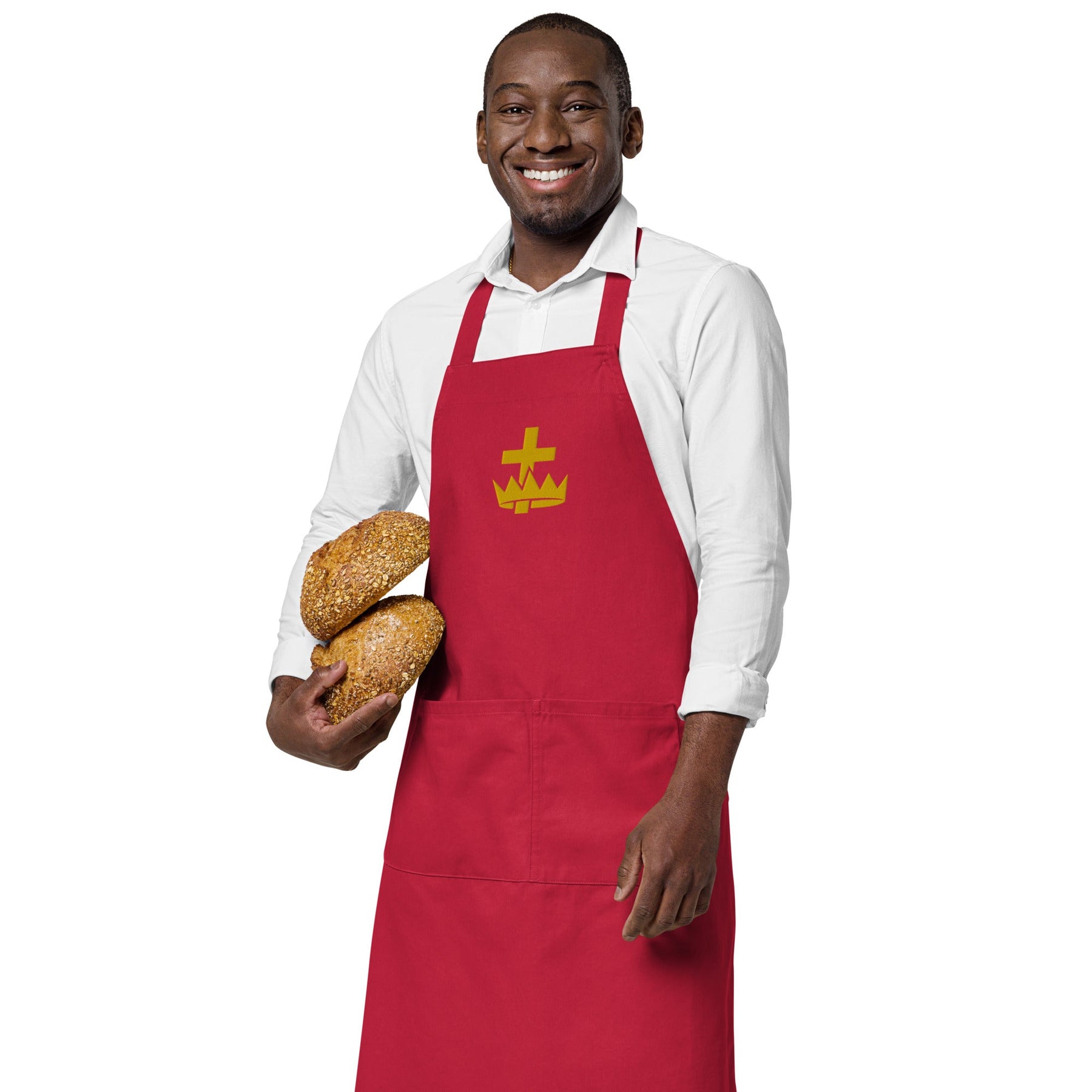 Knights Templar Commandery Kitchen Apron - Various Cotton Colors - Bricks Masons
