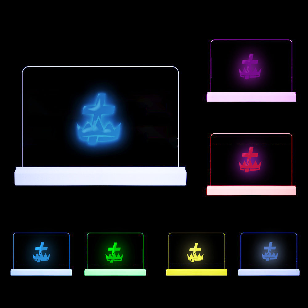 Knights Templar Commandery LED Sign - 3D Glowing light - Bricks Masons