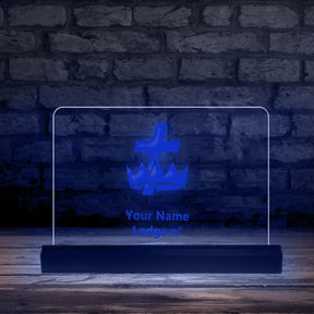 Knights Templar Commandery LED Sign - 3D Glowing light - Bricks Masons