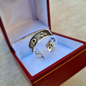 Knights Templar Commandery Ring - 925K Sterling Silver - Bricks Masons