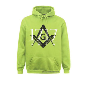 Master Mason Blue Lodge Hoodie - 1717 SMIB Square and Compass G [Multiple Colors] - Bricks Masons