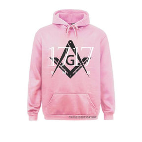 Master Mason Blue Lodge Hoodie - 1717 SMIB Square and Compass G [Multiple Colors] - Bricks Masons