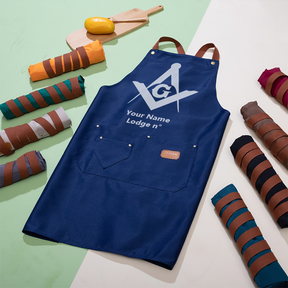 Master Mason Blue Lodge Work Apron - Various Colors - Bricks Masons