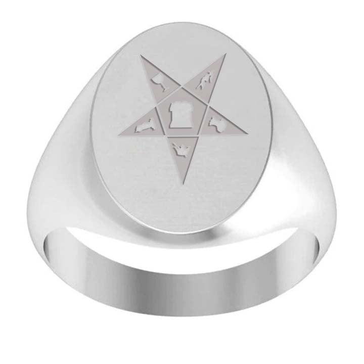 OES Ring - Sterling Silver - Bricks Masons