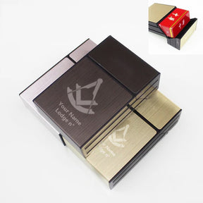 Past Master Blue Lodge Cigarette Case - Various Colors - Bricks Masons