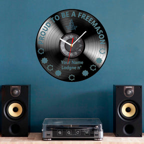 Past Master Blue Lodge California Regulation Clock - Vinyl Record - Bricks Masons