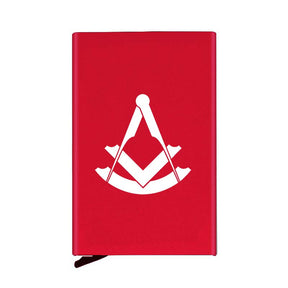 Past Master Blue Lodge Credit Card Holder - Various Colors - Bricks Masons