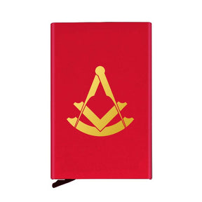Past Master Blue Lodge Credit Card Holder - Various Colors - Bricks Masons